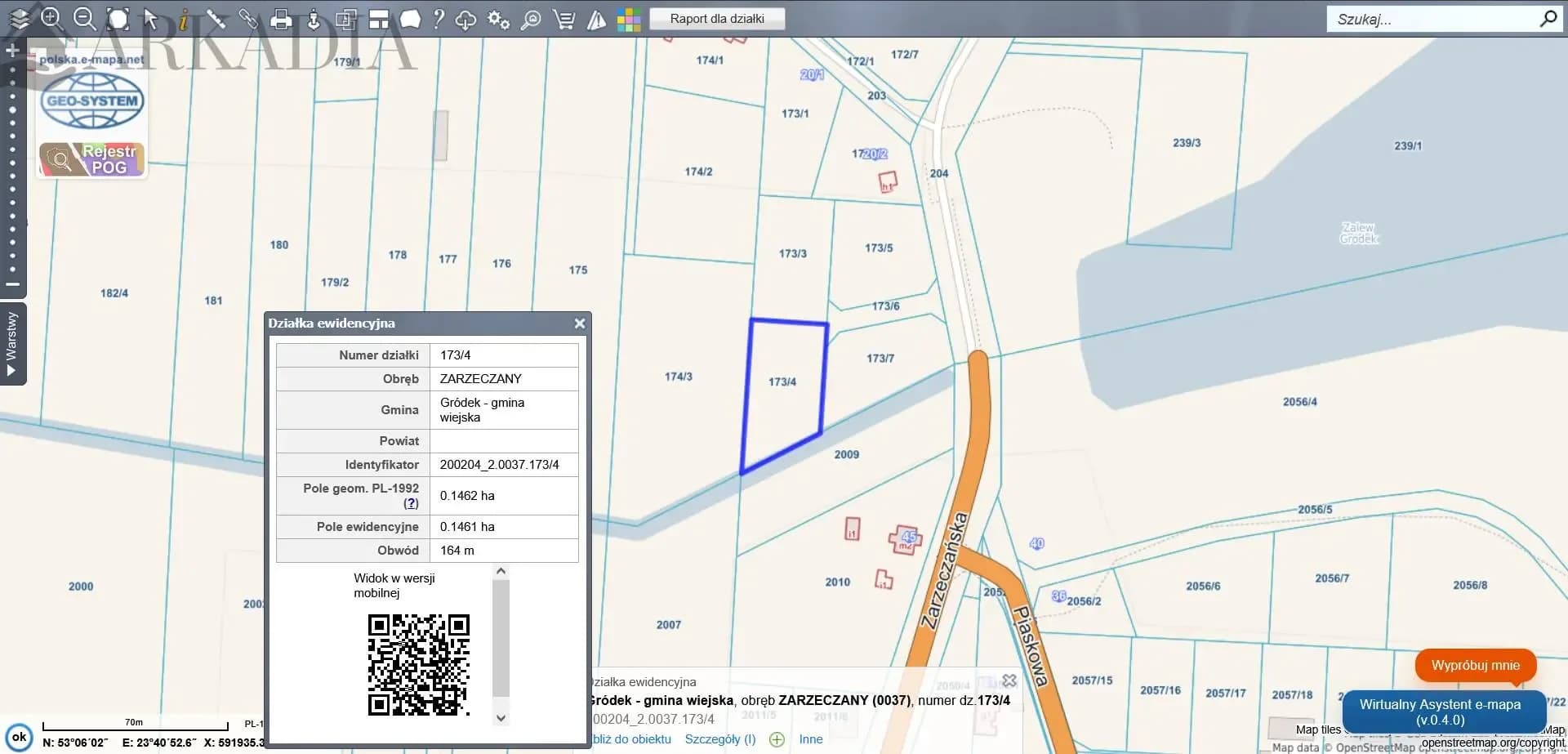 Malownicza działka budowlana na sprzedaż Gródek/Zarzeczany przy zalewie 140000 /1388m2 — zdjęcie 5